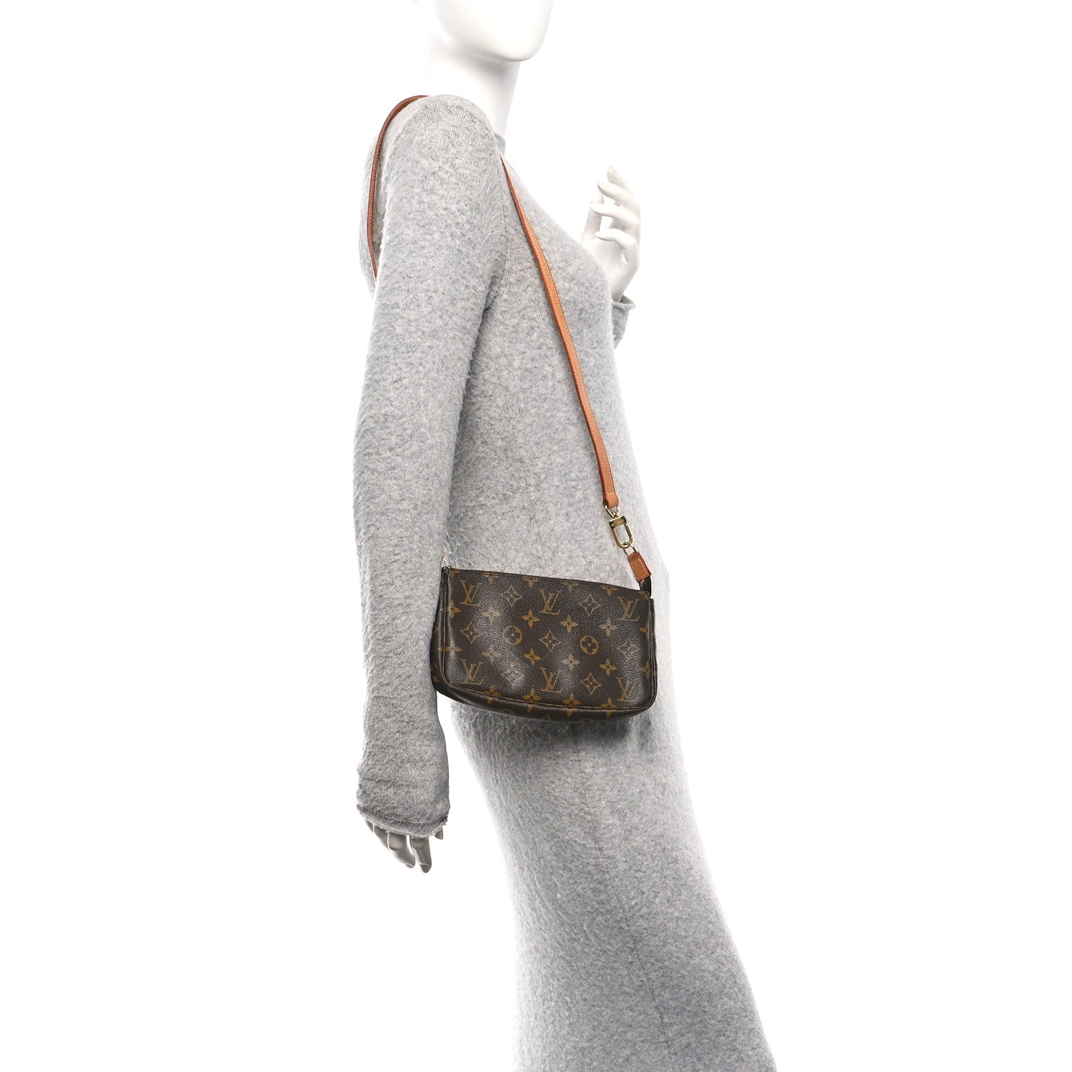 Louis Vuitton Monogram Accessories Pochette Long Strap 2 of 10
