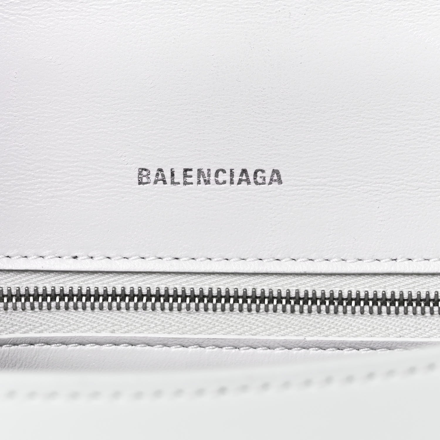 Balenciaga Shiny Box Calfskin Small Hourglass Top Handle Bag White 6 of 20