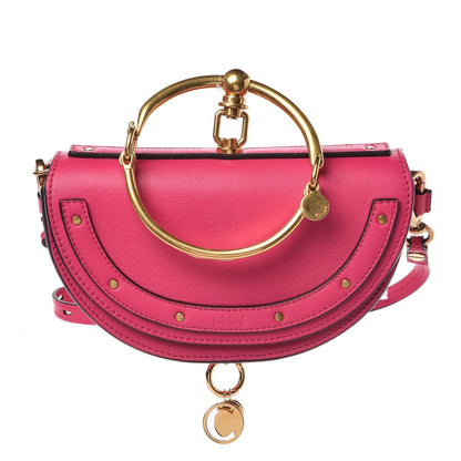 Chloe Calfskin Small Nile Bracelet Minaudiere Bag Fuchsia Rose 1 of 8