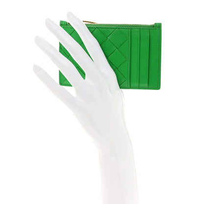 Bottega Veneta Nappa Intrecciato Zipped Card Case Parakeet 2 of 6