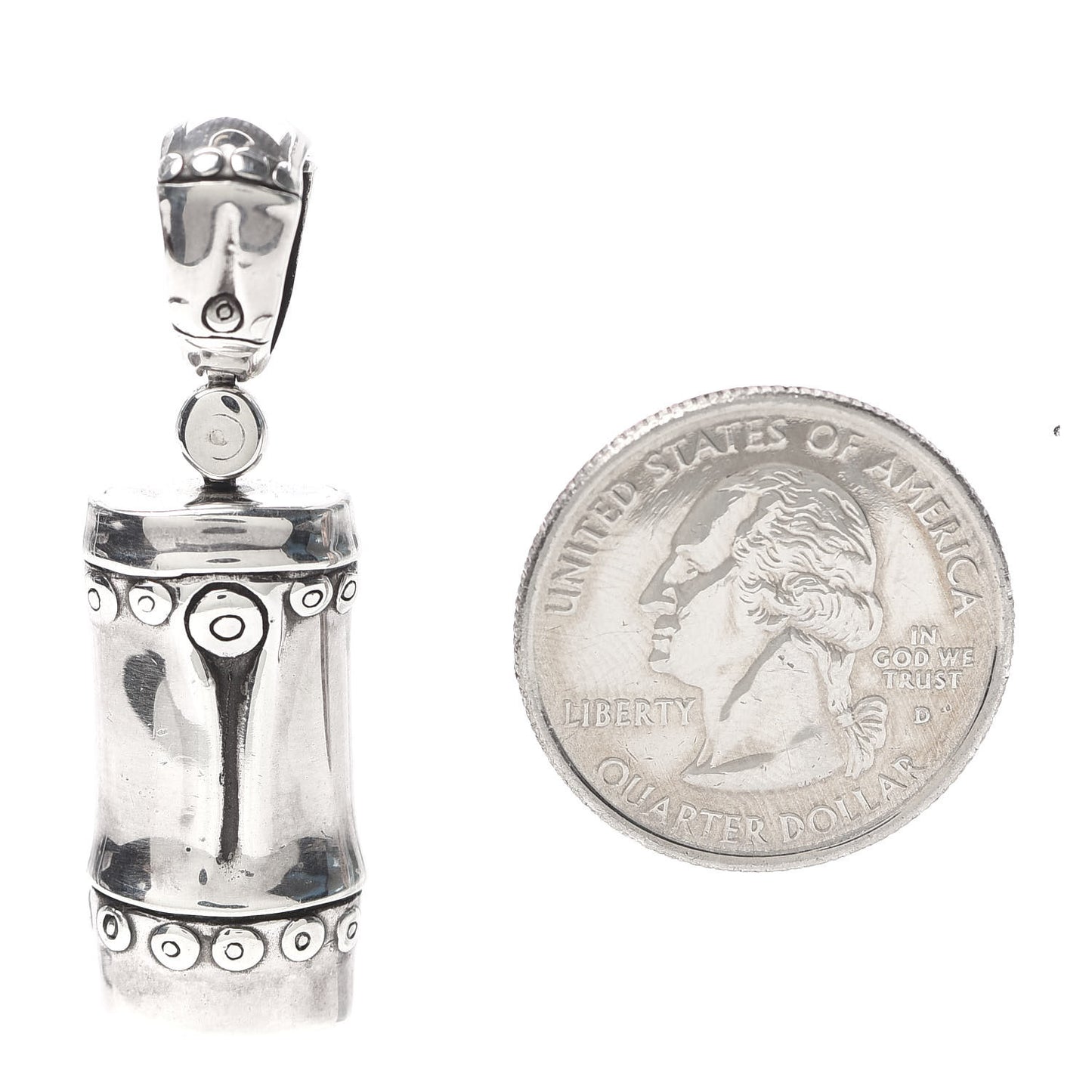 Sterling Silver Bamboo Pendant