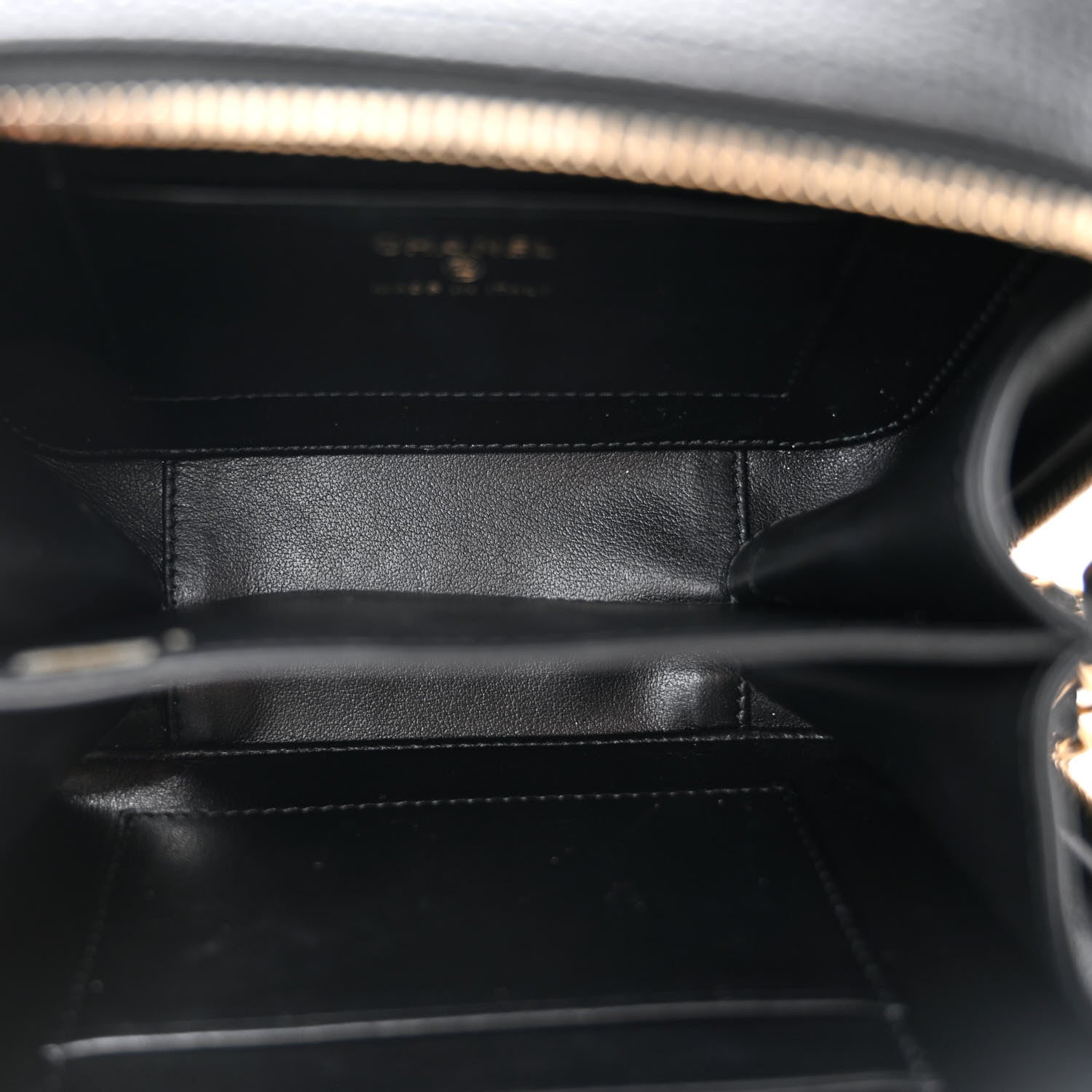 Chanel Caviar Quilted CC Filigree Vanity Clutch With Chain Black 5 of 10
