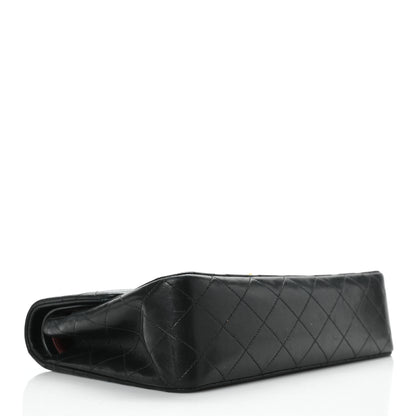 Chanel Lambskin Quilted Medium Double Flap Black 6 of 20
