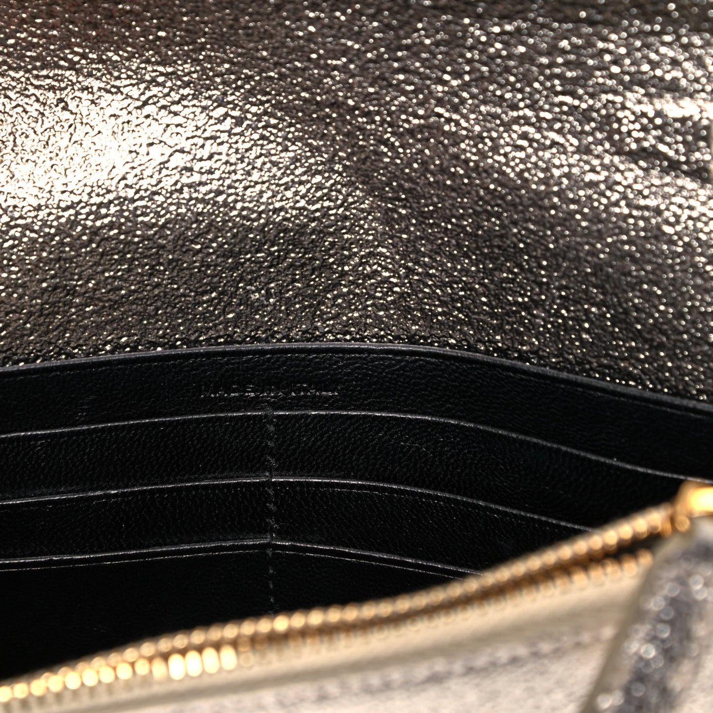 Metallic Calfskin Small Classic Monogram Kate Satchel Gold
