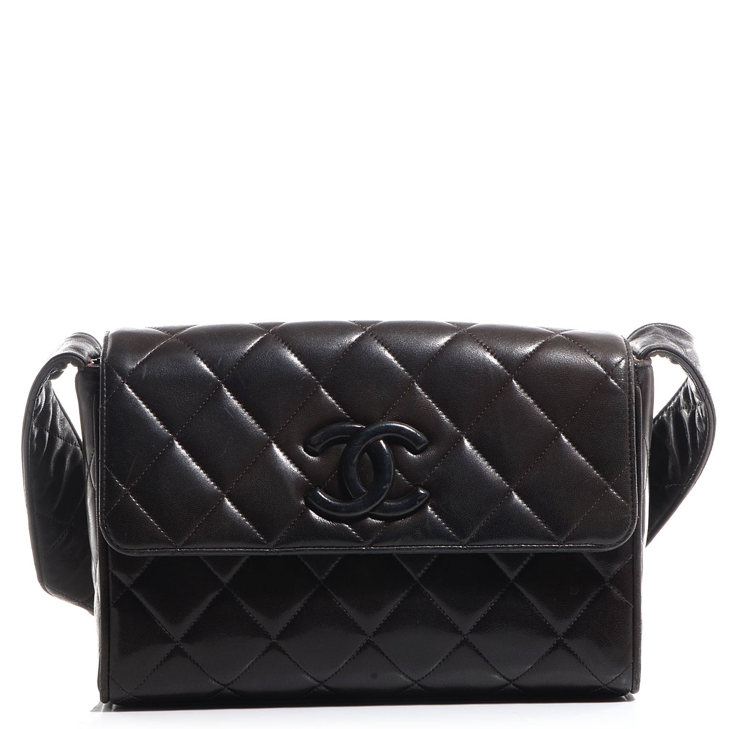 Chanel Lambskin Shoulder Flap Bag Black 1 of 7