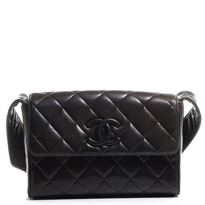 Chanel Lambskin Shoulder Flap Bag Black 1 of 7