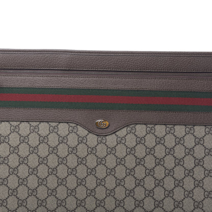 Gucci GG Supreme Monogram Textured Calfskin Web Ophidia Documents Holder Beige Ebony New Acero 8 of 10