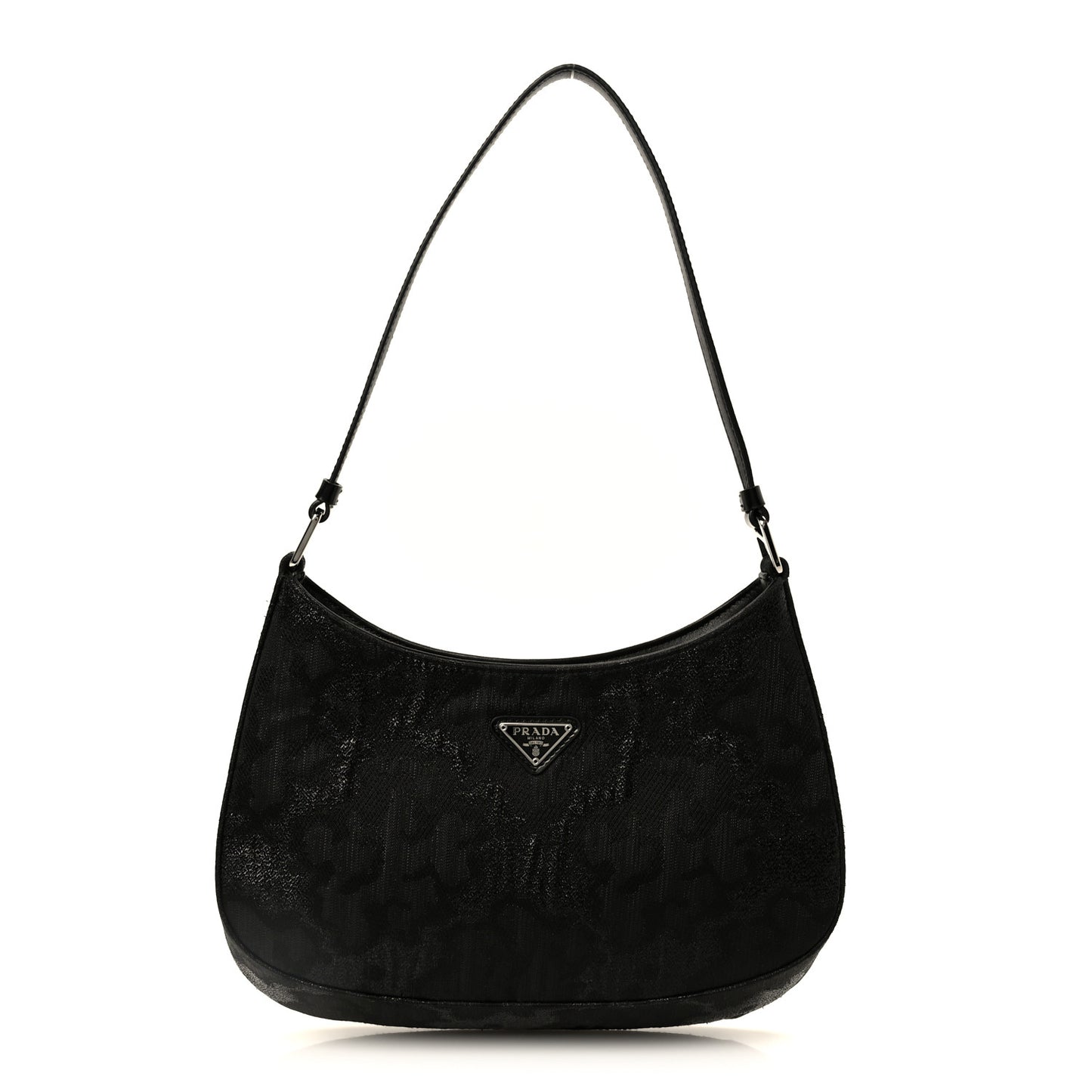 Broccato Cleo Shoulder Bag Black
