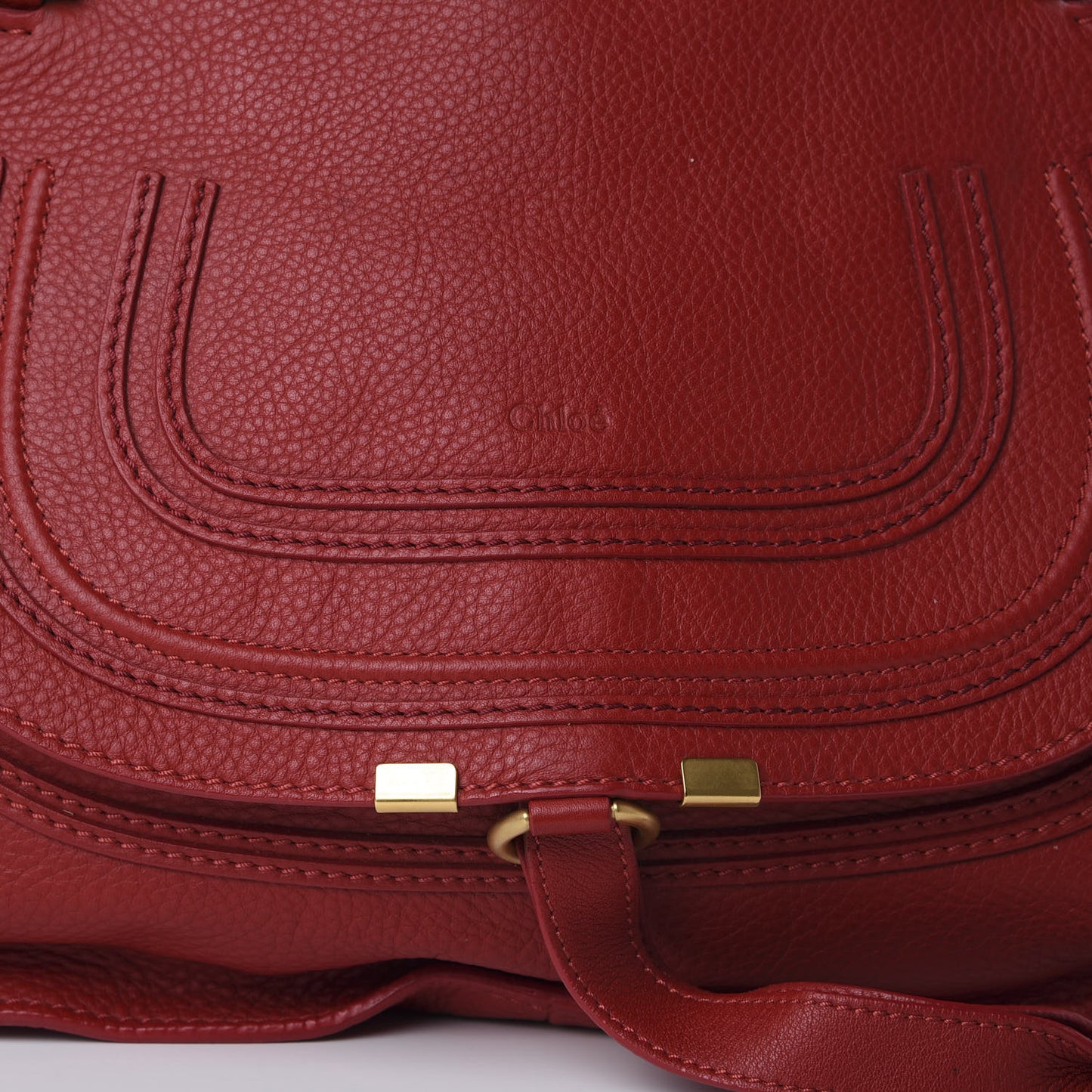 Calfskin Medium Marcie Satchel Acerola