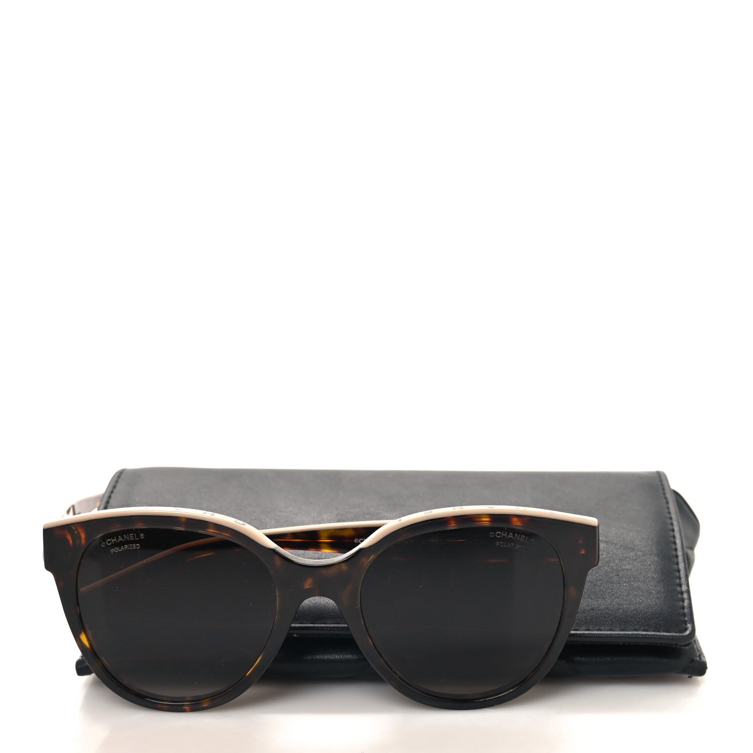 Chanel Acetate Polarized CC Butterfly Sunglasses 5414 Tortoise 8 of 8