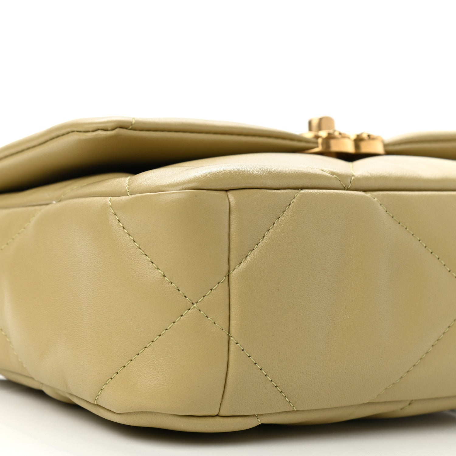 Chanel Lambskin Quilted Medium Chanel 19 Flap Light Green 9 of 11