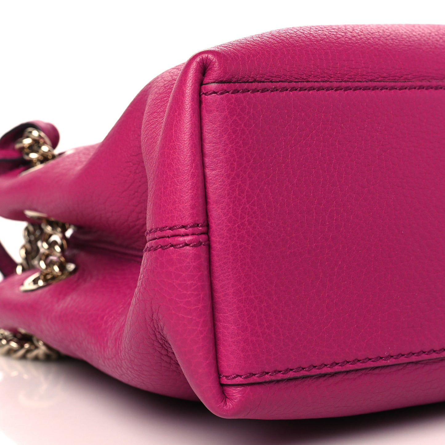 Cellarius Calfskin Small Soho Chain Shoulder Bag Bright Bouganville