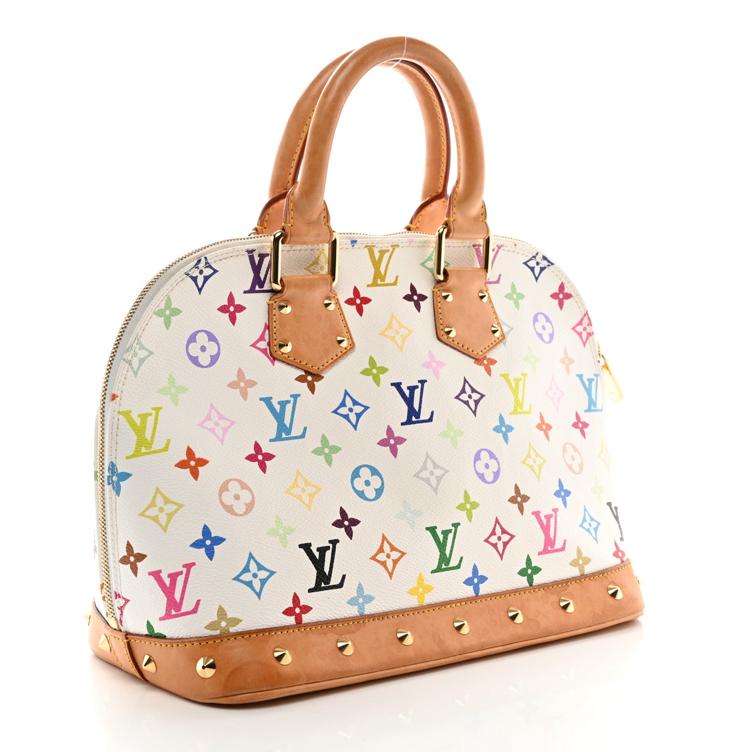 Louis Vuitton Monogram Multicolor Alma White 3 of 10