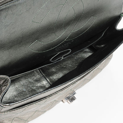 Chanel Metallic Aged Calfskin Quilted 2.55 Reissue 227 Flap Silver 5 of 7
