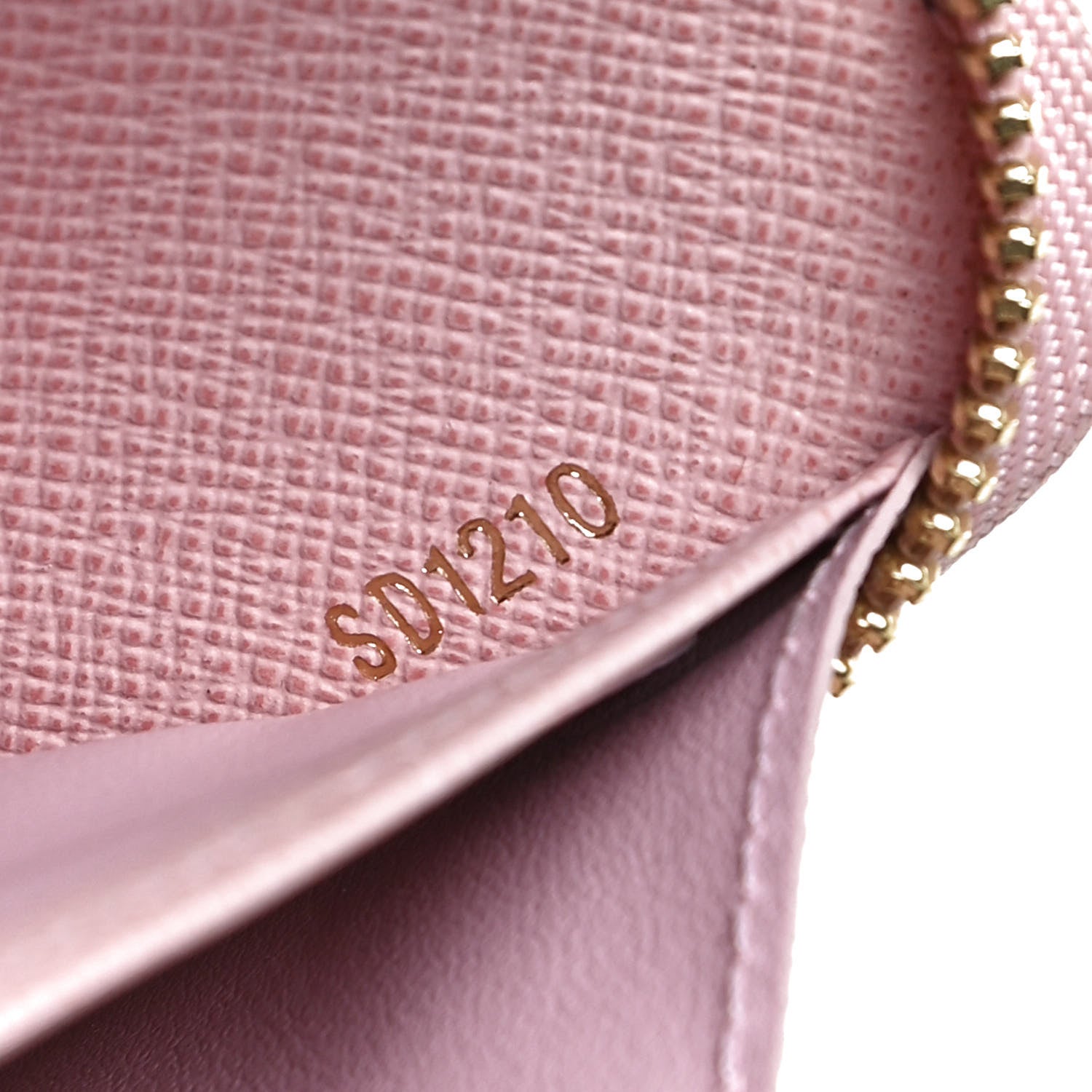 Louis Vuitton Damier Azur Zippy Wallet Rose Ballerine 7 of 9