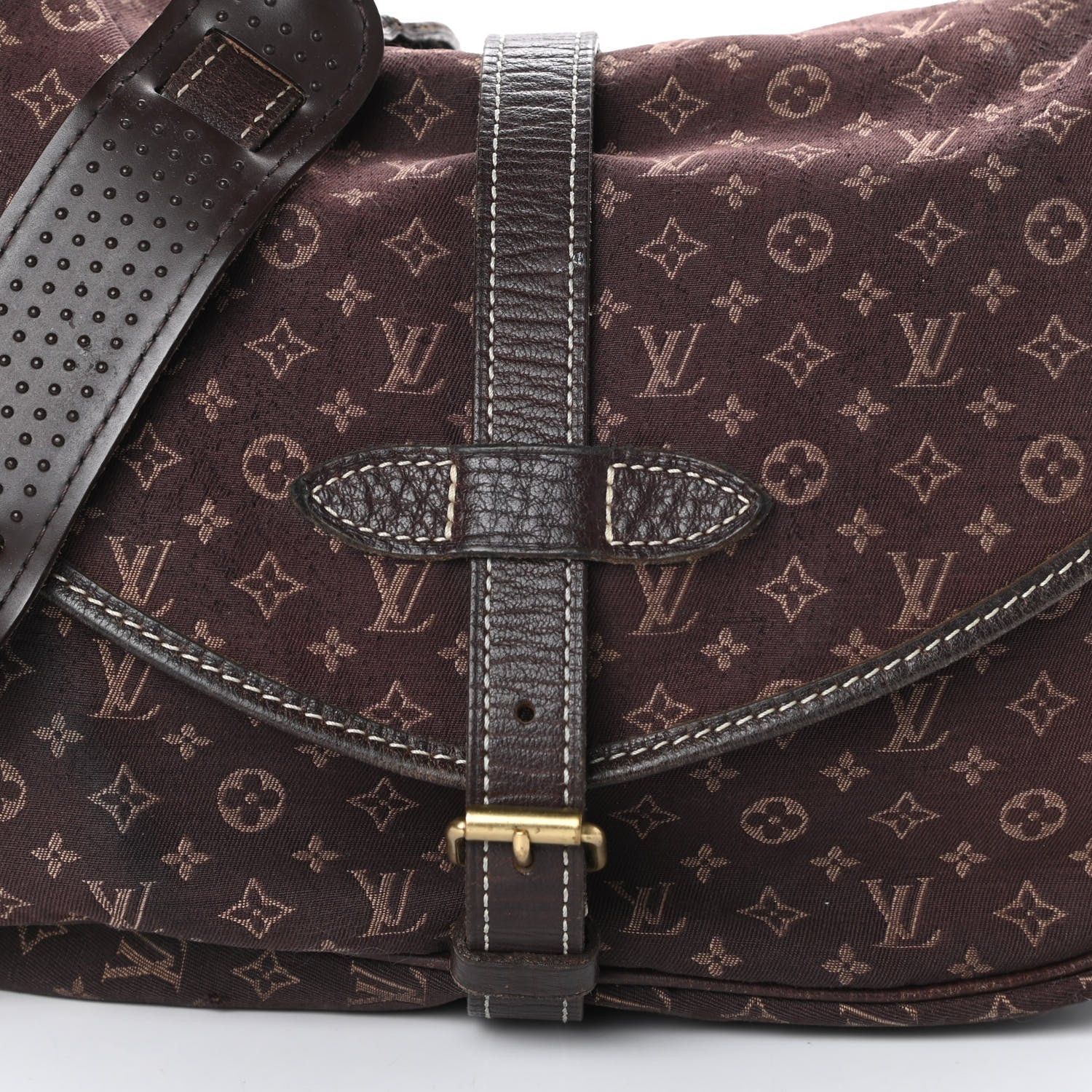 Louis Vuitton Monogram Mini Lin Saumur Ebene 7 of 9