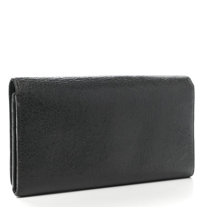 Balenciaga Agneau Classic Hardware Money Wallet Gris Fossile 3 of 6