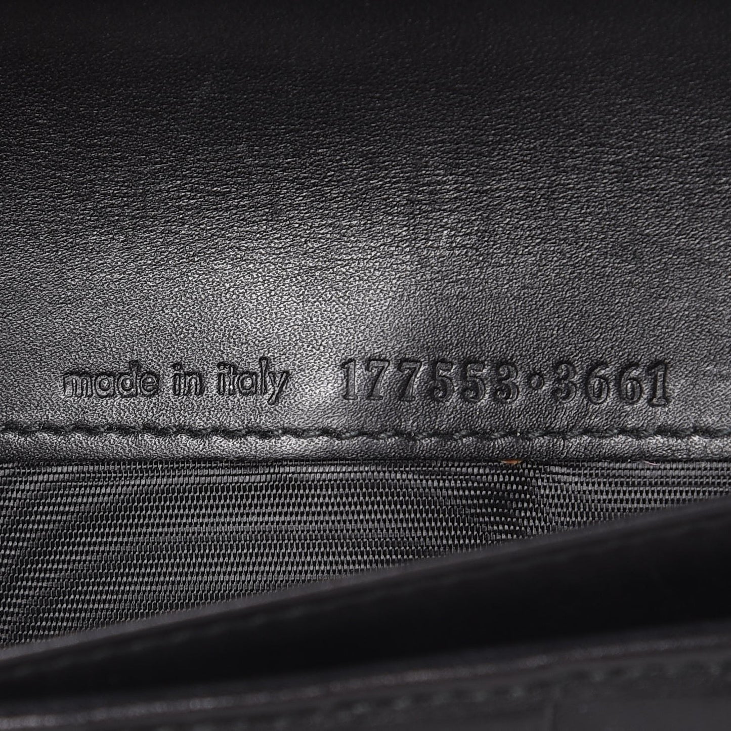 Textured Patent Belle De Jour Wallet Black