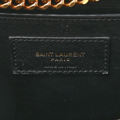 Saint Laurent Grain De Poudre Calfskin Medium Classic Monogram Kate Tassel Satchel Crema Soft 6 of 13