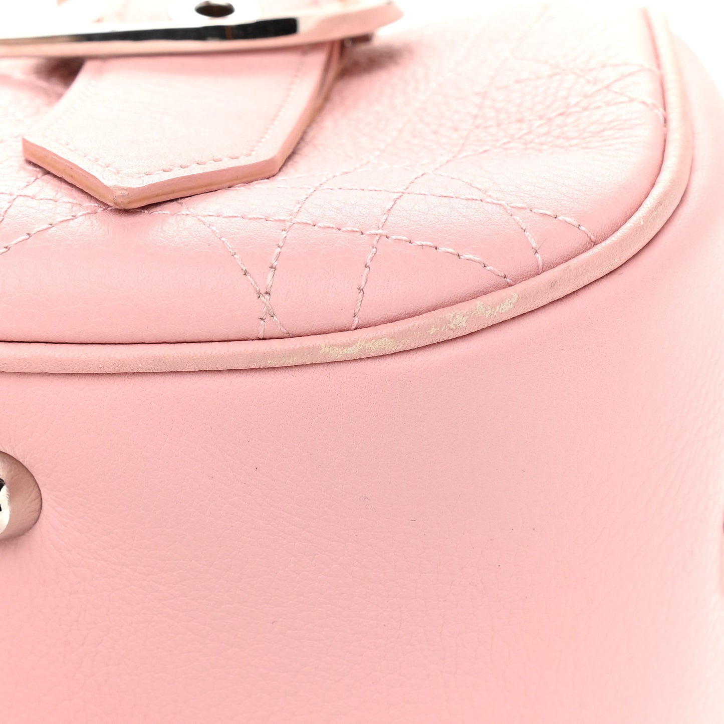 Calfskin Cannage Handbag Pink