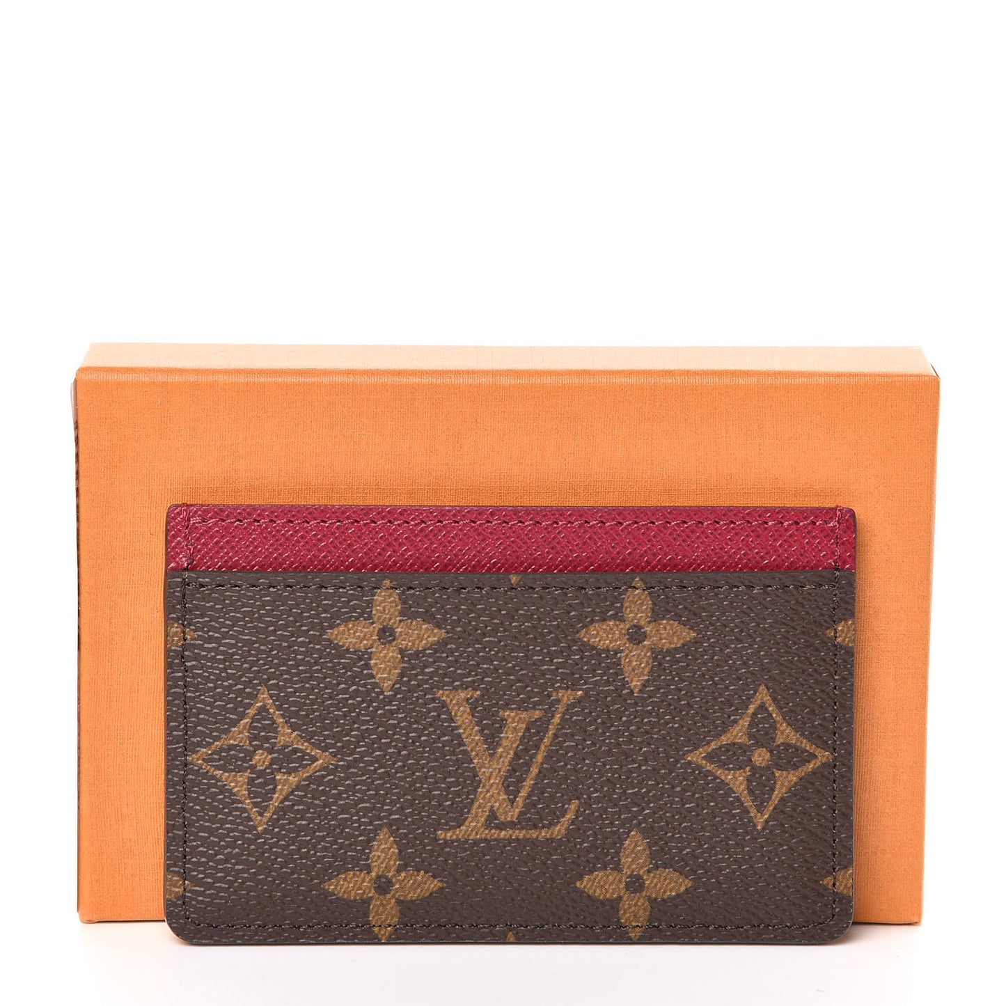Monogram Card Holder Fuchsia
