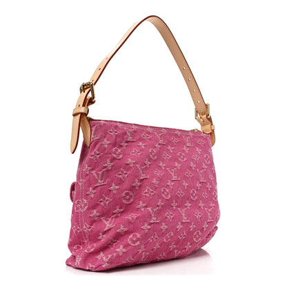 Louis Vuitton Denim Baggy PM Fuchsia 3 of 9