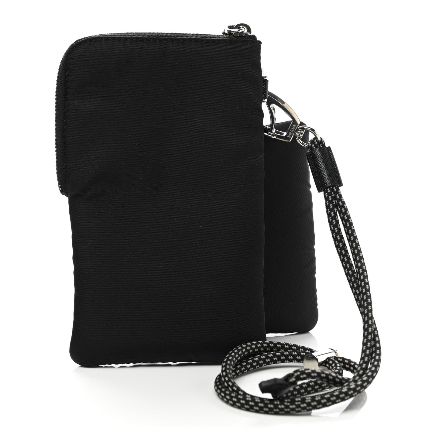 Tessuto Re-Nylon Double Pouch Black