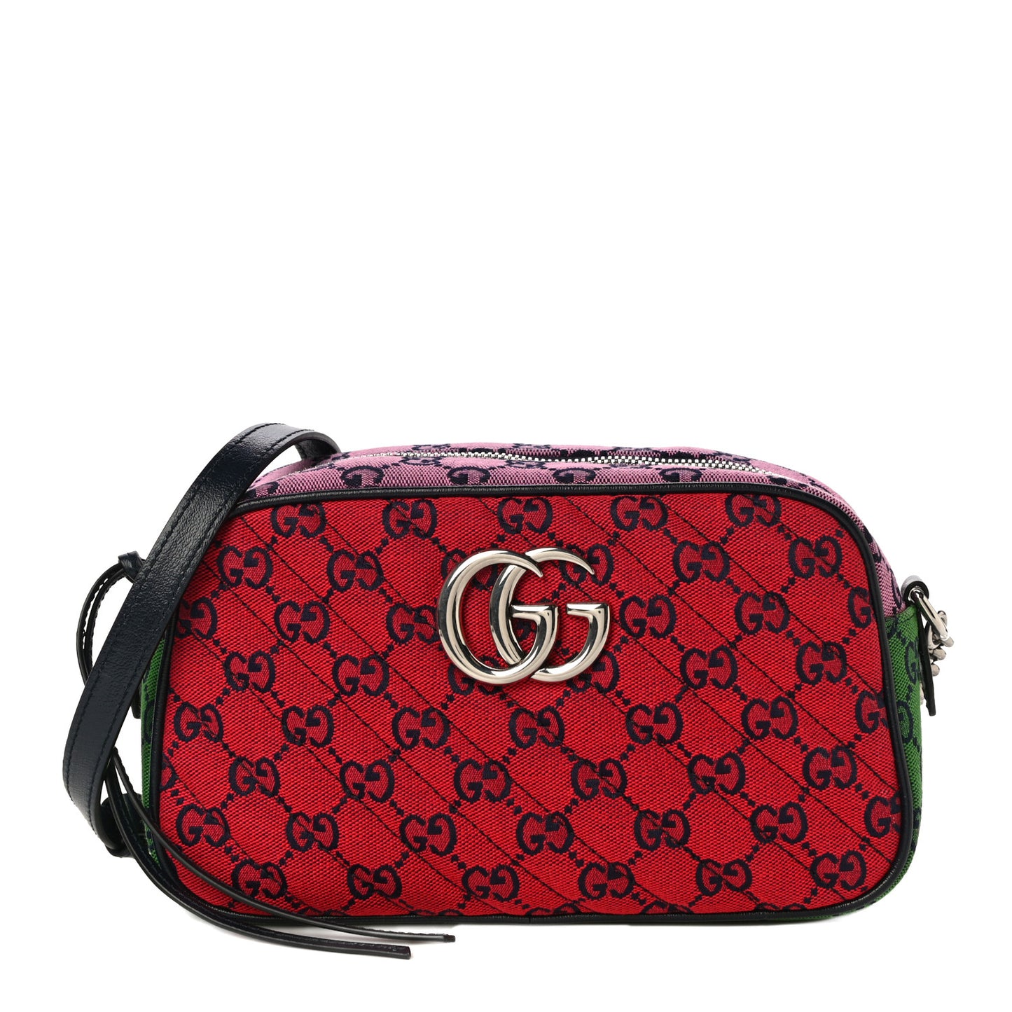 Monogram Multicolor Matelasse Diagonal Small GG Marmont Chain Shoulder Bag Red Blue Yellow Green Pink
