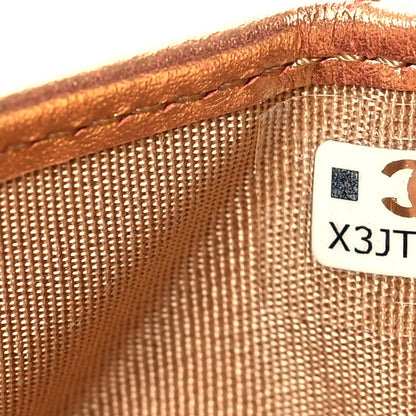 Chanel Metallic Lambskin Quilted CC Card Holder Golden 8 of 10