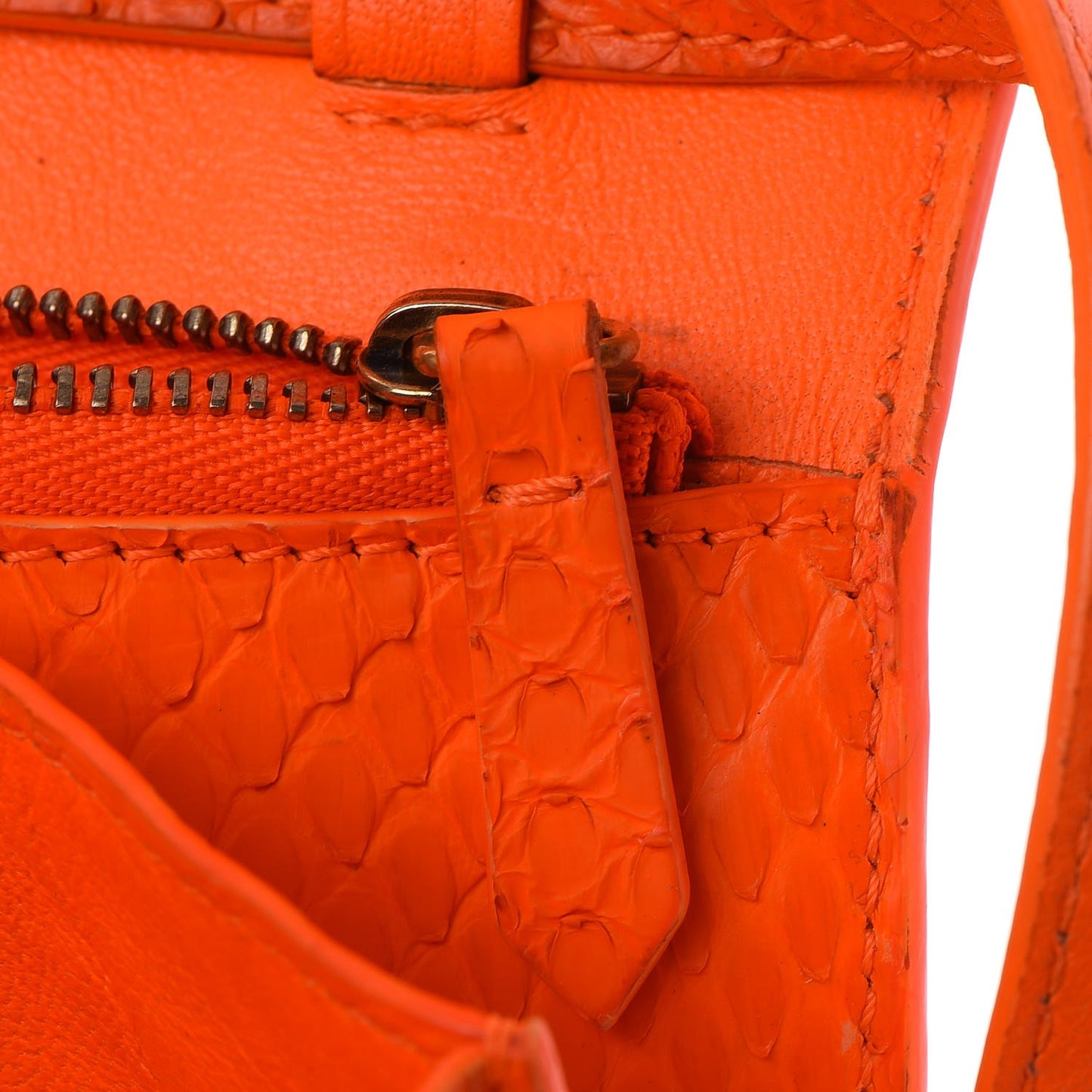 Python Medium Classic Box Flap Bag Red