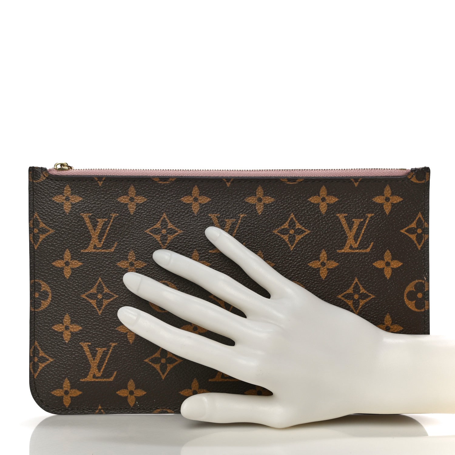 Louis Vuitton Monogram Neverfull MM GM Pochette Rose Ballerine 2 of 11