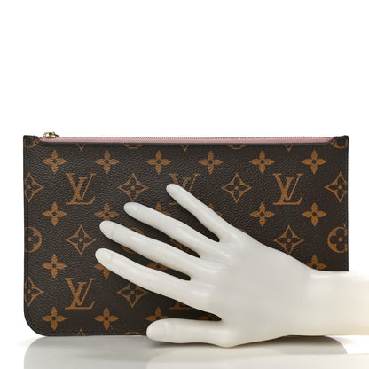 Louis Vuitton Monogram Neverfull MM GM Pochette Rose Ballerine 2 of 11