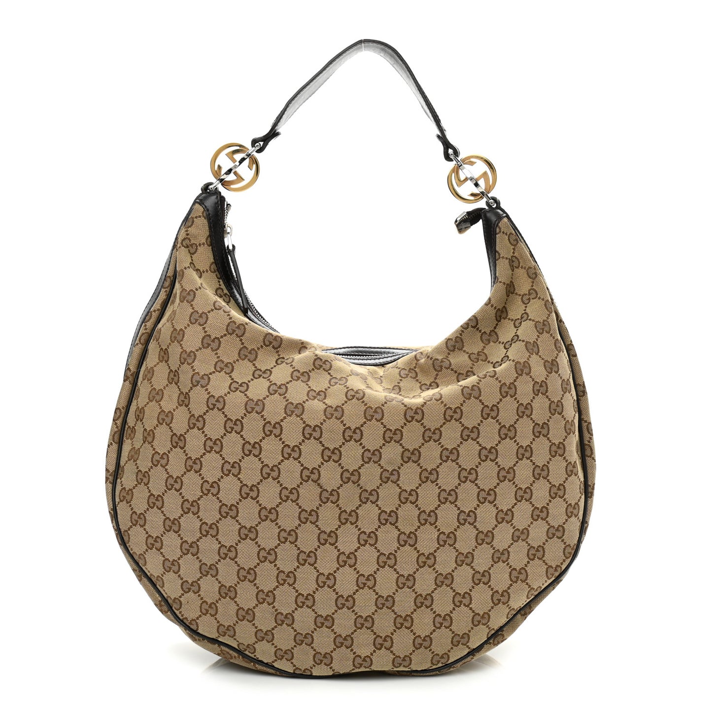 Monogram Large GG Twins Hobo Dark Brown