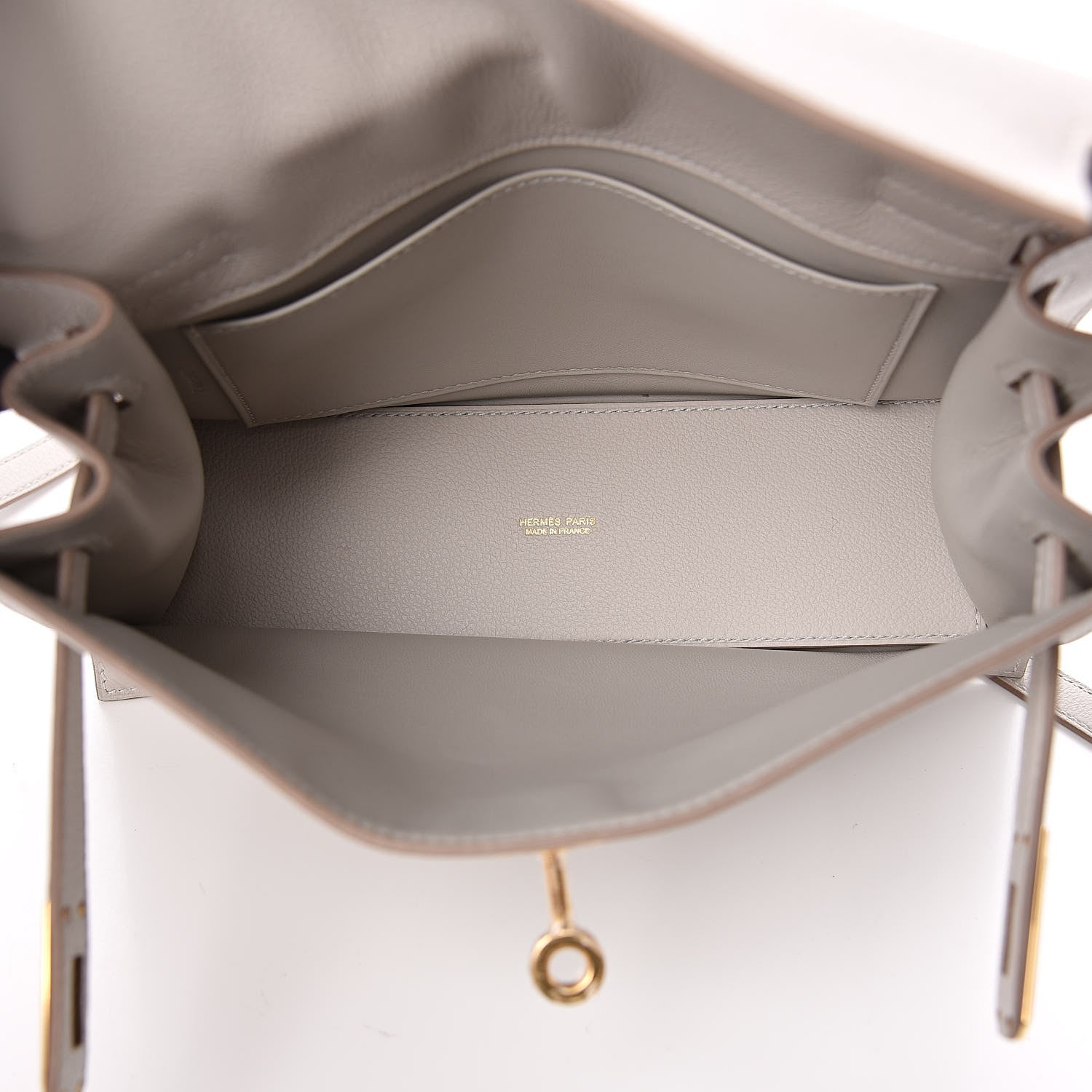 Hermes Evercolor Kelly Danse II Belt Bag Gris Perle 5 of 11