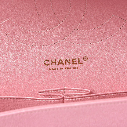 Chanel Iridescent Caviar Quilted Jumbo Double Flap Rose Pink 5 of 10