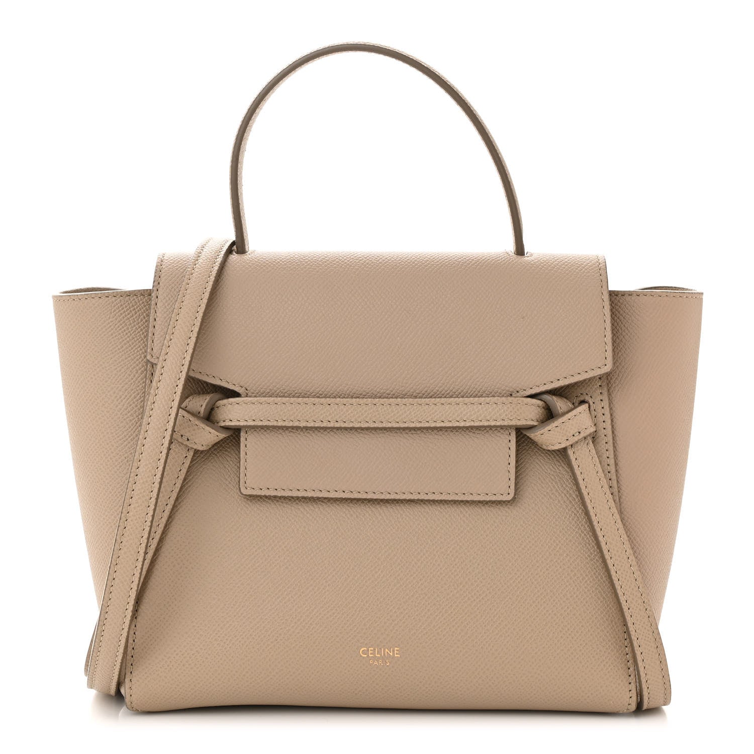 Celine Grained Calfskin Nano Belt Bag Light Taupe 1 of 10