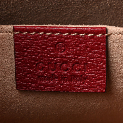 Gucci GG Supreme Monogram Flora Web Ophidia Pouch Red 6 of 10