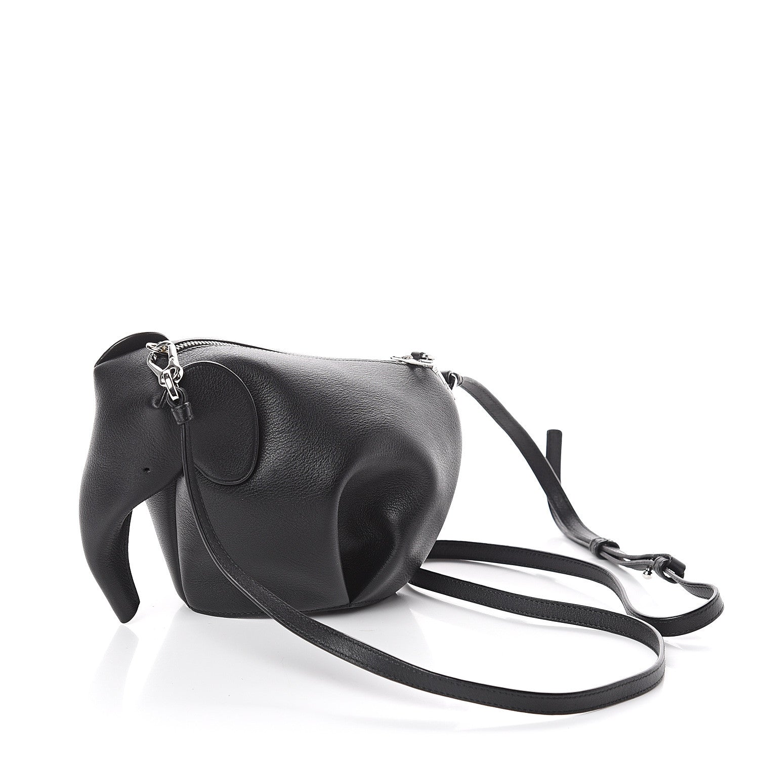 Loewe Calfskin Mini Elephant Crossbody Bag Black 2 of 7