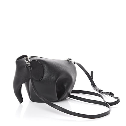 Loewe Calfskin Mini Elephant Crossbody Bag Black 2 of 7