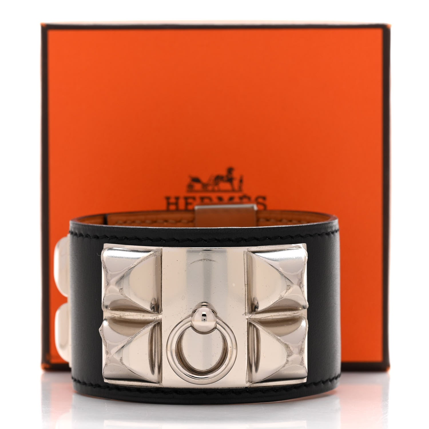 Hermes Box Collier de Chien CDC Bracelet S Black 6 of 6