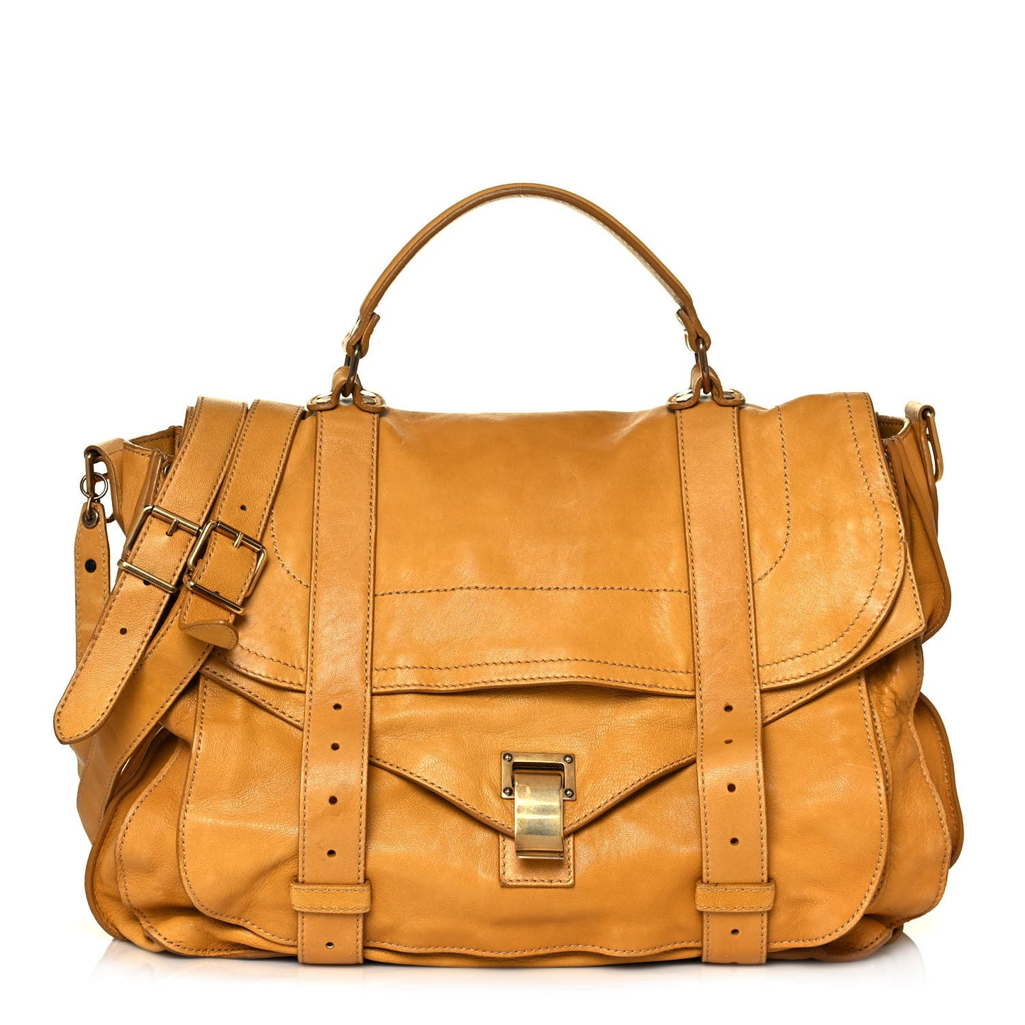 Lambskin Large PS1 Satchel Mustard