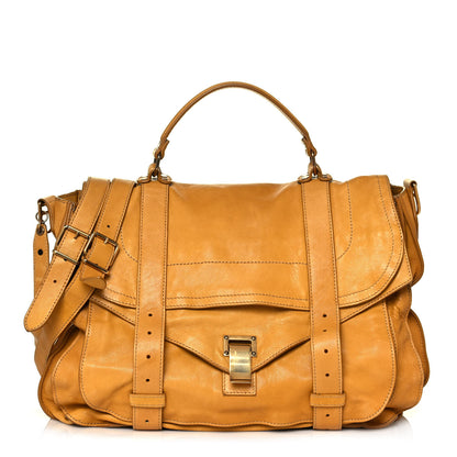 Proenza Schouler Lambskin Large PS1 Satchel Mustard 1 of 21