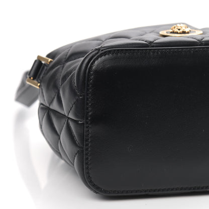 Versace Nappa Quilted Medusa Bucket Bag Black 8 of 10
