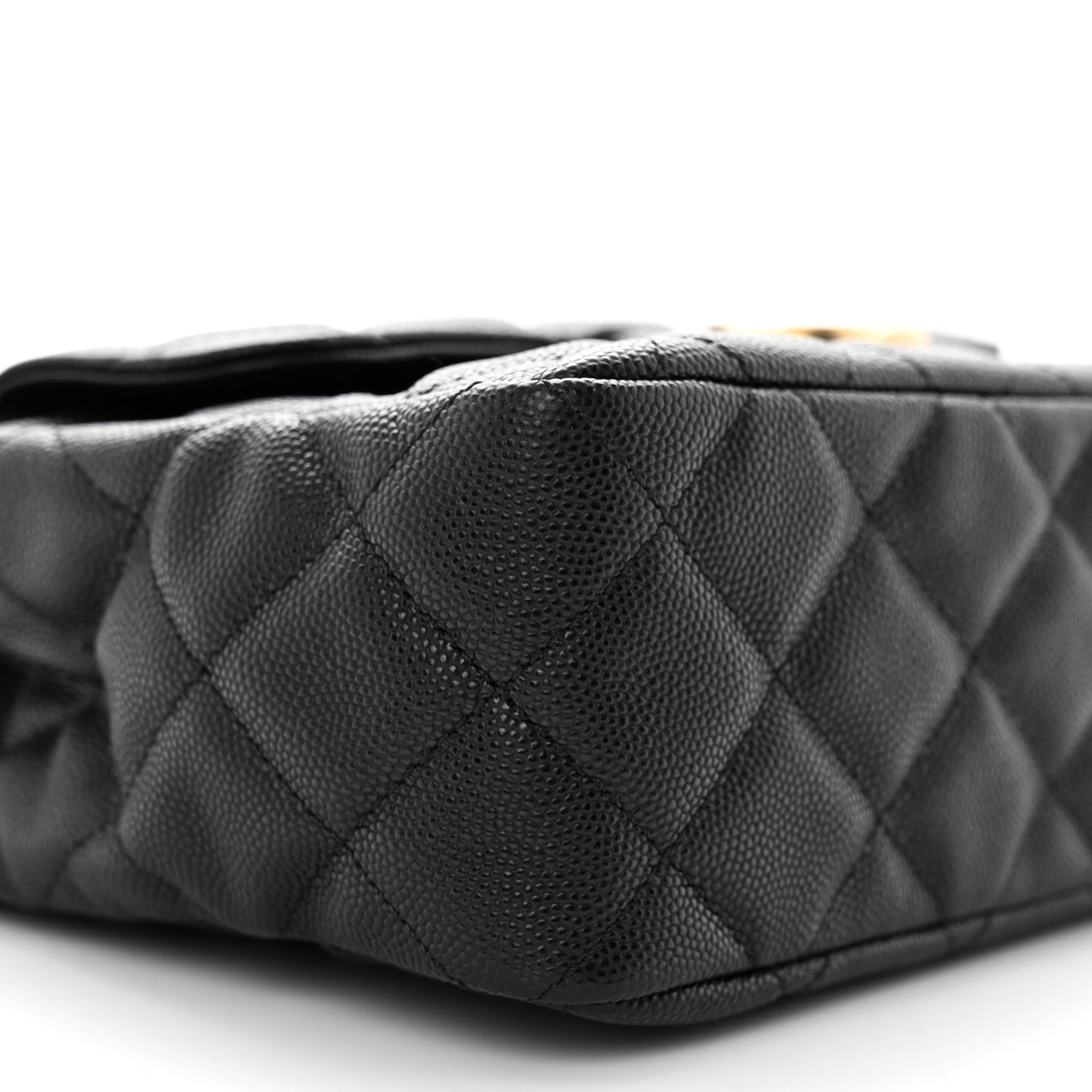 Caviar Quilted Wavy CC Hobo Black