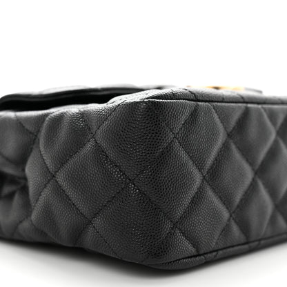 Chanel Caviar Quilted Wavy CC Hobo Black 9 of 11
