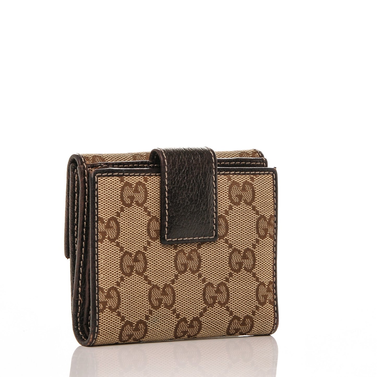 Monogram Princy Compact French Flap Wallet Brown