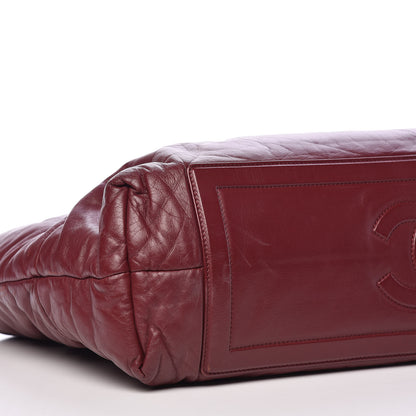 Chanel Lambskin Quilted Large Coco Cocoon Tote Burgundy 8 of 19