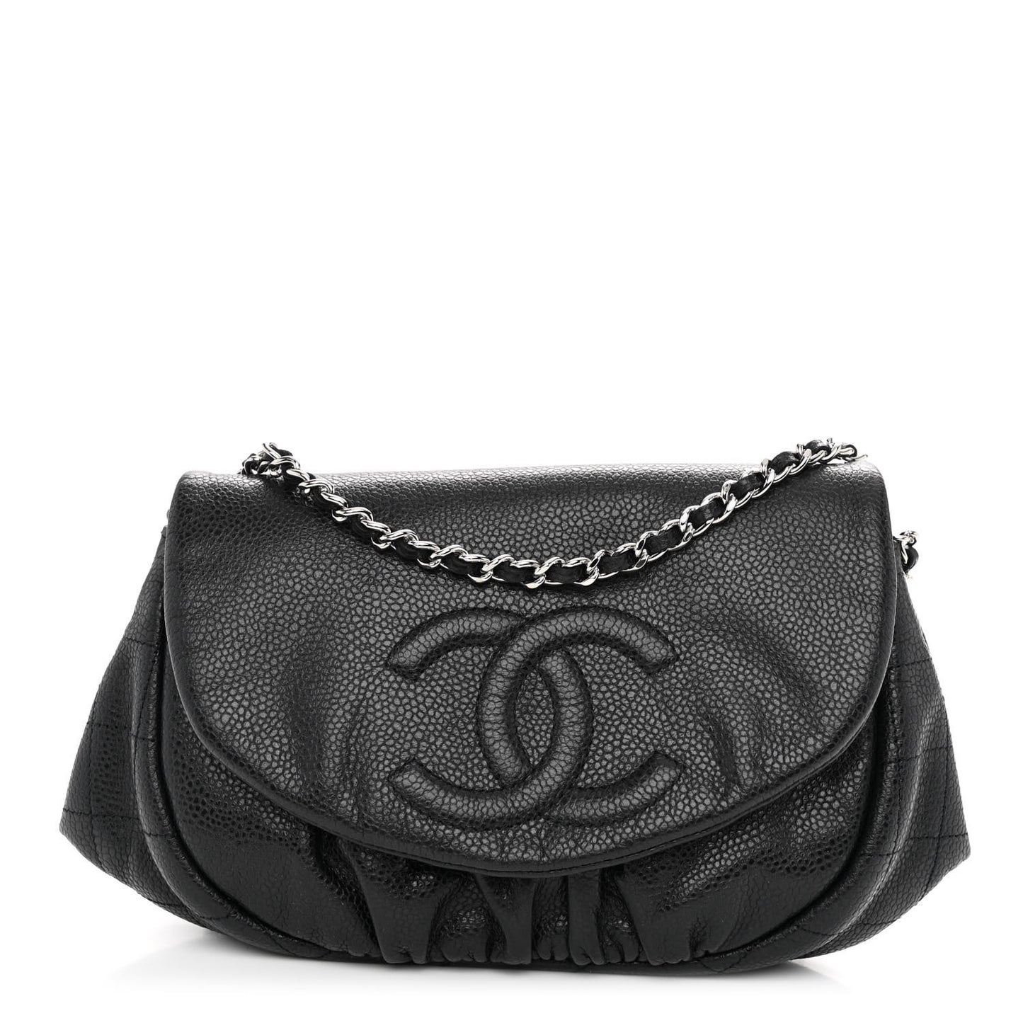 Caviar Half Moon Wallet On Chain WOC Black
