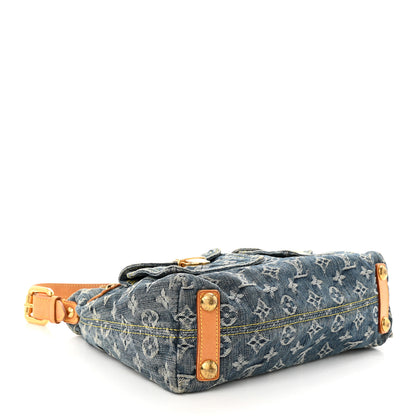 Louis Vuitton Monogram Denim Baggy PM Blue 4 of 11