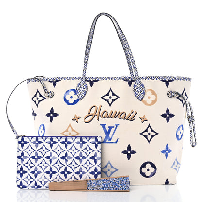 Louis Vuitton Monogram Canvas By The Pool Hawaii 2.0 Neverfull GM Blue 3 of 11